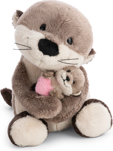 NICI plyšová vydra s mládětem Little & Me 20 cm
