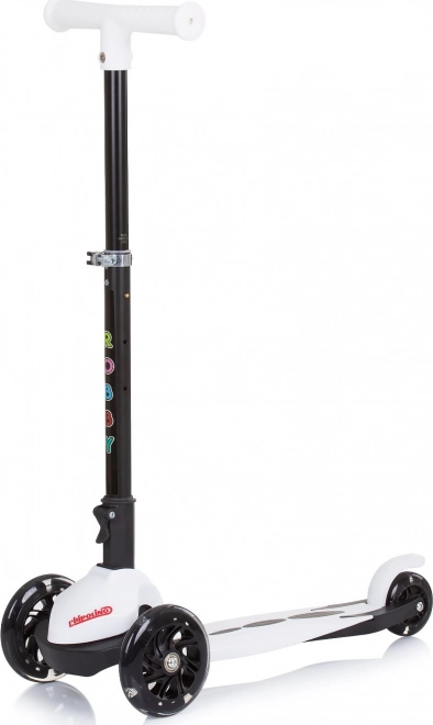 Koloběžka Chipolino Robby White s LED kolečky