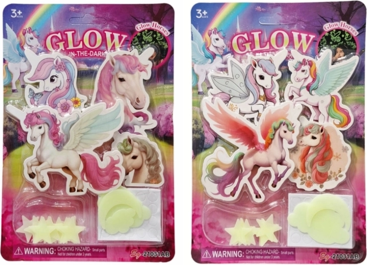 Svítící nástěnné dekorace jednorožci