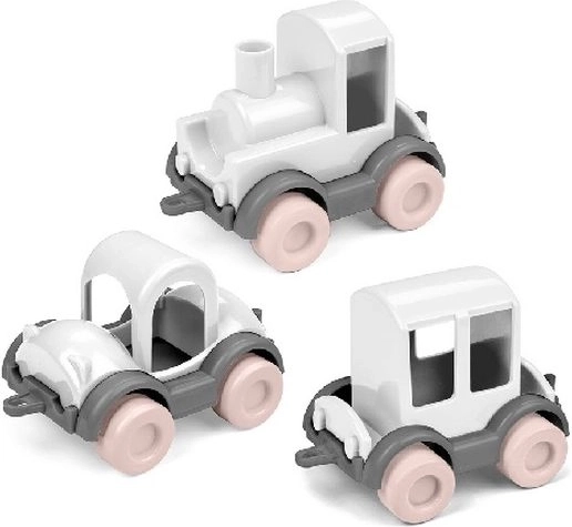 Wader kids cars trio růžová cukrová vata – sada 3 autíček