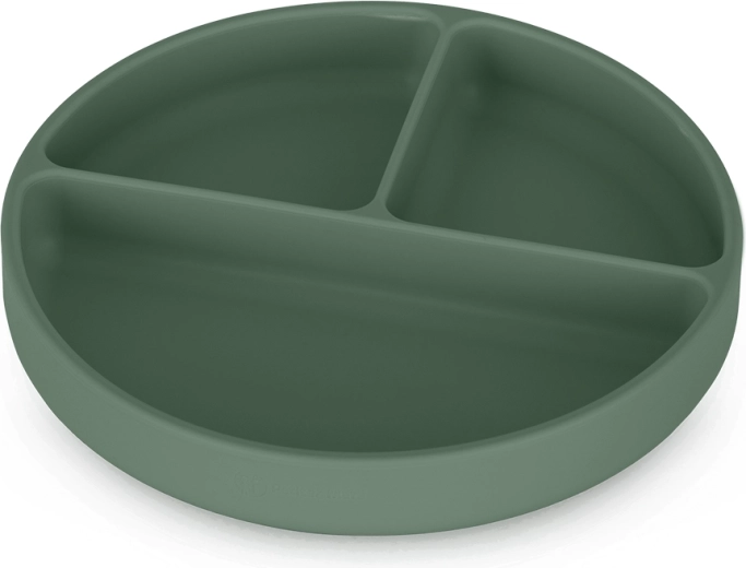 Petite&Mars silikonový dělící talířek s přísavkou Take&Match misty green 6m+