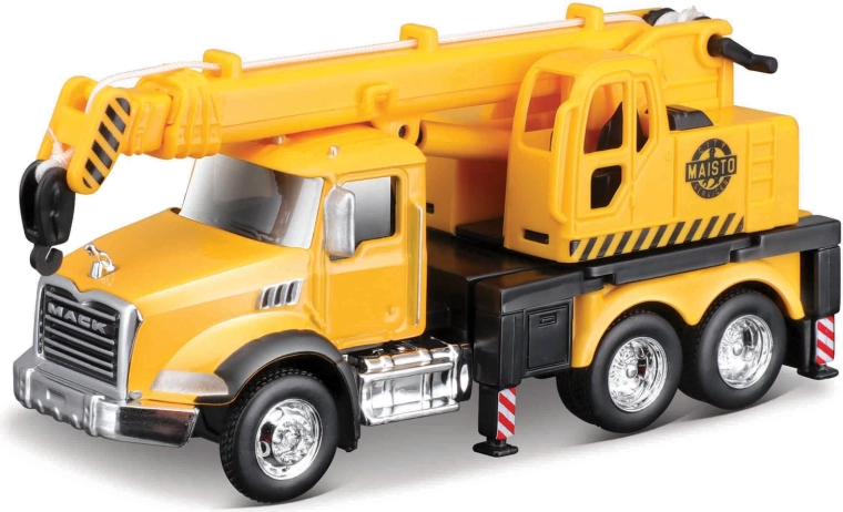 Maisto nákladní auto Mack Granite s jeřábem