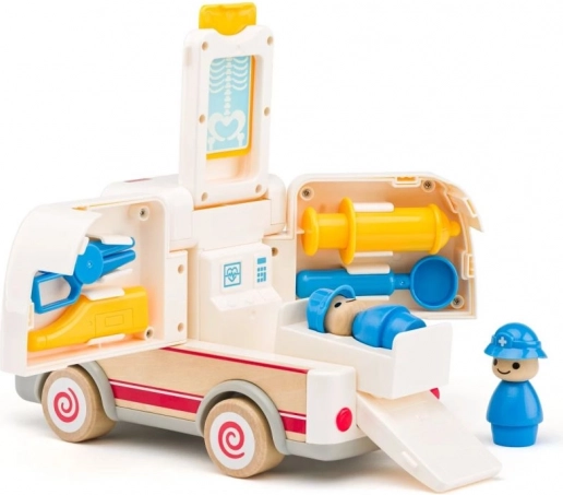 Zvuková sanitka s nosítky a záchranným vybavením