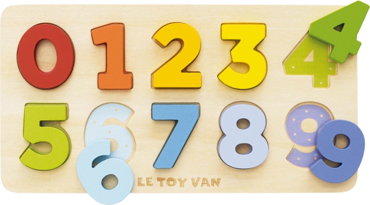 Le Toy Van vkládací dřevěné puzzle s čísly