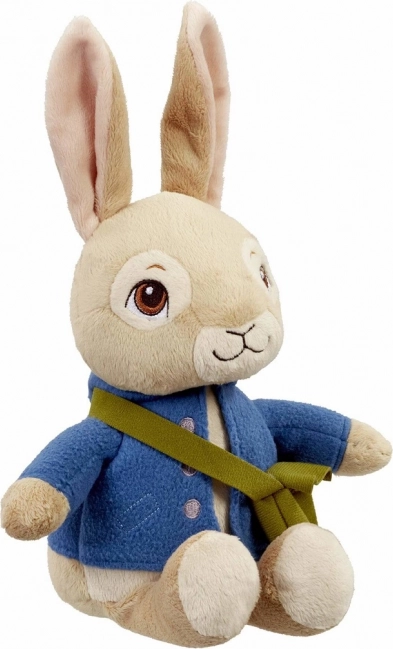 Mluvící plyšový KRÁLÍČEK PETR s vyměnitelnými bateriemi, 27 cm