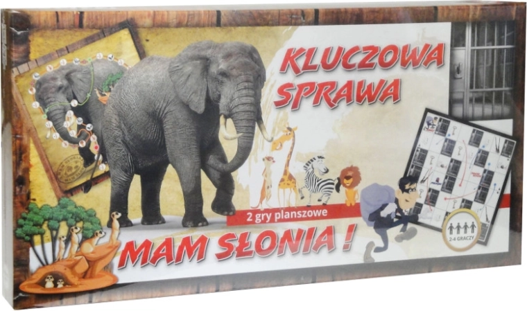 Dvě rodinné deskové hry: Klíčová záležitost a Mám slona