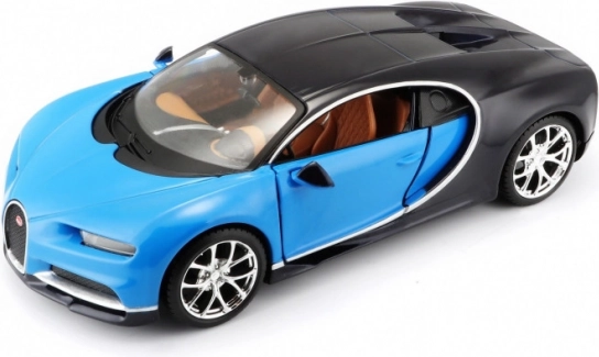 Model k sestavení Bugatti Chiron modrý
