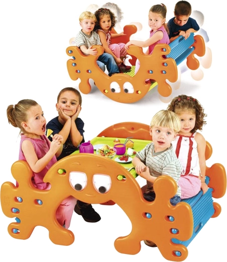 FEBER velký piknikový stůl a houpadlo 2 v 1