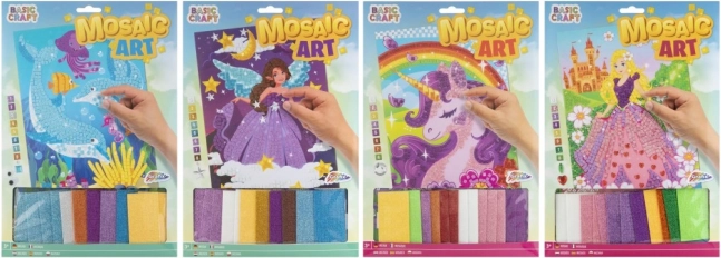 Grafix mozaikový obrázek Růžová princezna 30x21 cm