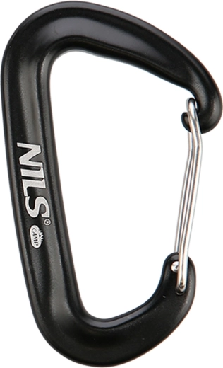 Hliníková karabina NILS Camp 12 kN černá