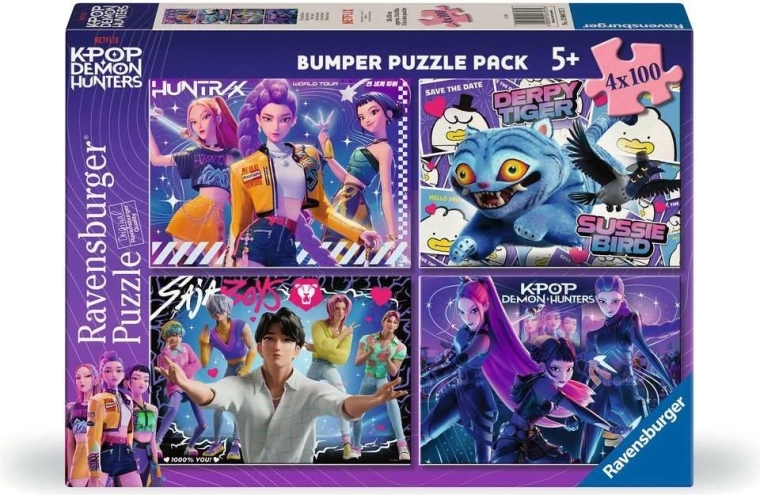 Ravensburger puzzle K-pop: Lovkyně démonů 4×100 dílků