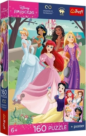 Trefl Disney princezny puzzle 160 dílků okouzlující večírek