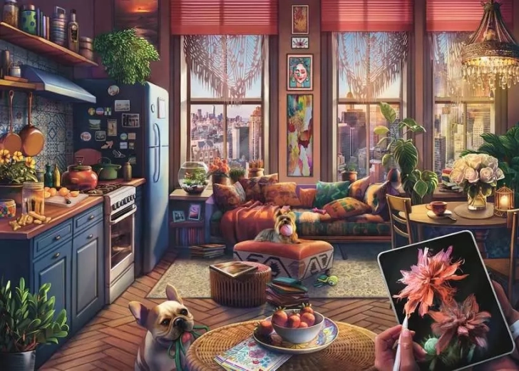 Ravensburger Puzzle byt v boho stylu XXL 500 dílků