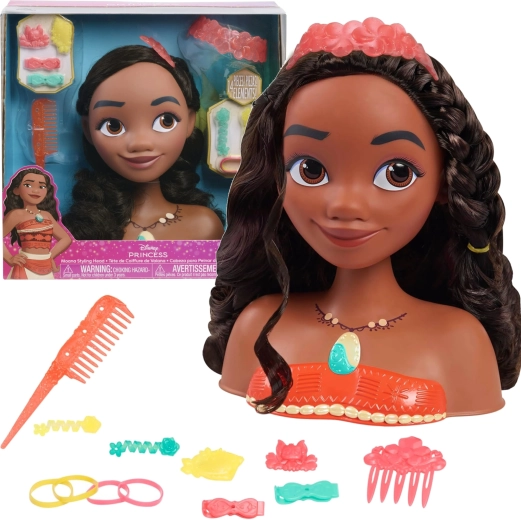 Disney Vaiana česací hlava s doplňky