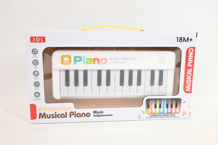Dětský hudební keyboard na baterie ve 2 barevných variantách - 1 kus