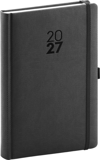 Notique denní diář Diamante 2027 černý 15 × 21 cm