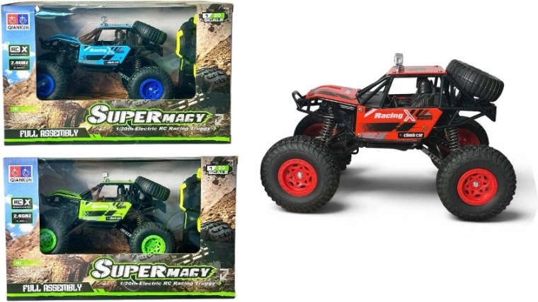 Dálkově ovládané terénní auto truggy 1:20 s nabíječkou
