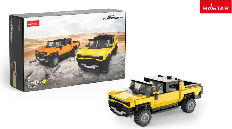 Stavebnice auto RASTAR Hummer EV 1:30 žluté