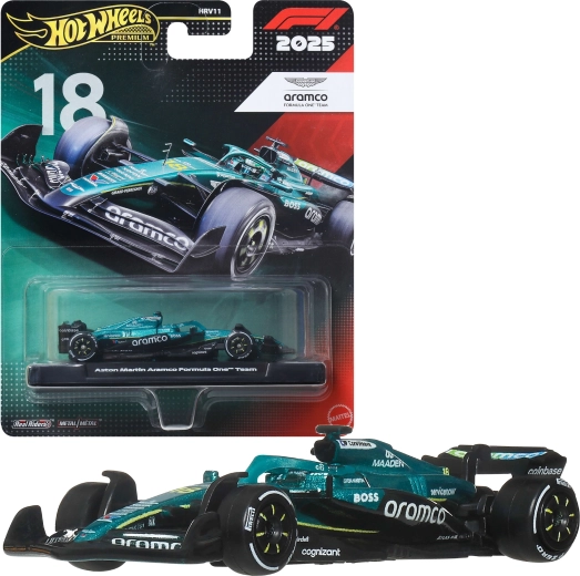 Hot Wheels Premium formule 1 Aston Martin Aramco Lance Stoll #18 - 1 kus