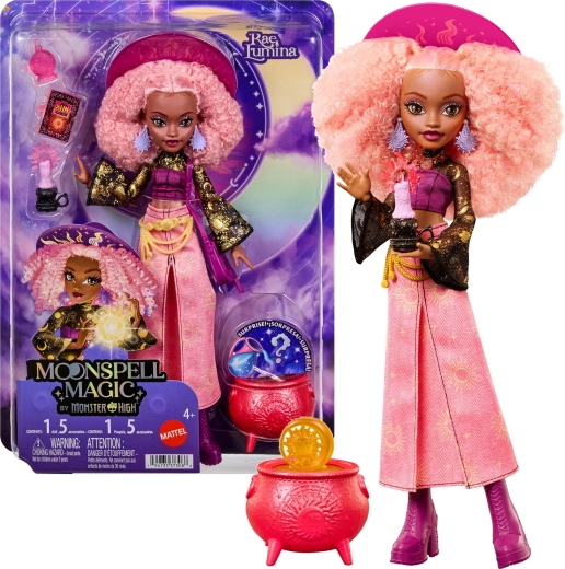 Monster High moonspell magic panenka Rae Lumina 26 cm s doplňky