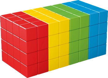 Geomag Magicube Full Color – magnetická stavebnice 128 kostek