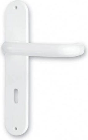 Dveřní klika Standard 72, bílá plastová