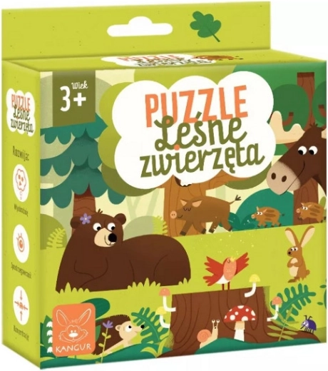 Puzzle lesní zvířata