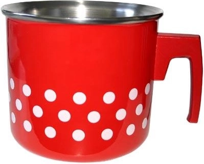 Smaltovaný mlékovar PUNTÍK 2 l červený