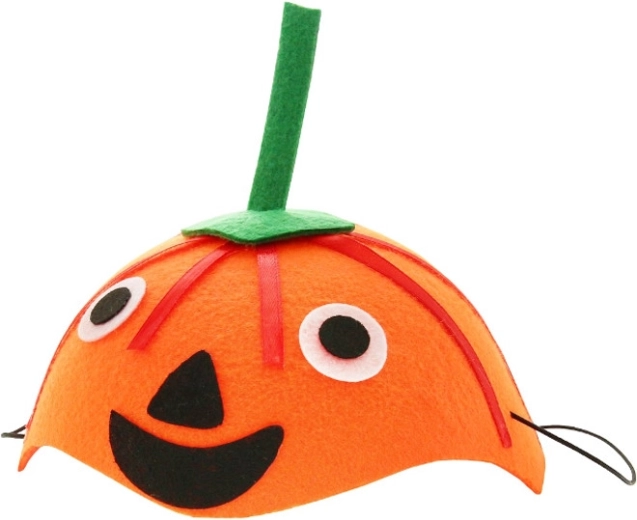 Halloweenská čepice ve tvaru dýně