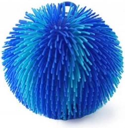 Střapatý duhový svítící míč – modrý