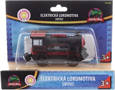 Vláčky Max elektrická lokomotiva černá
