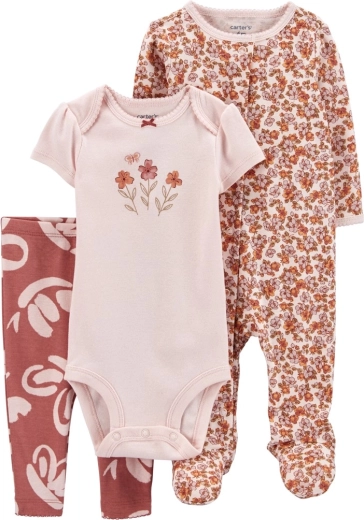 Carter’s 3dílný set pro miminko pink floral