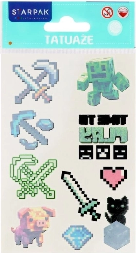 Tetování pixel - 1 kus
