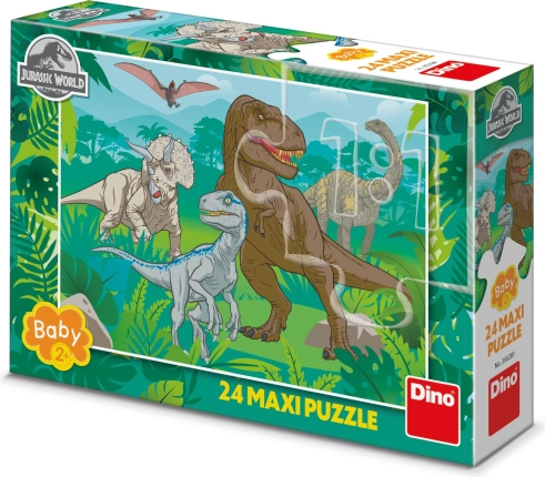 Dino Puzzle Jurský Svět Maxi 24 Dílů