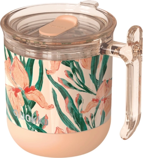 Termohrnek Quokka wave floral peach 260 ml