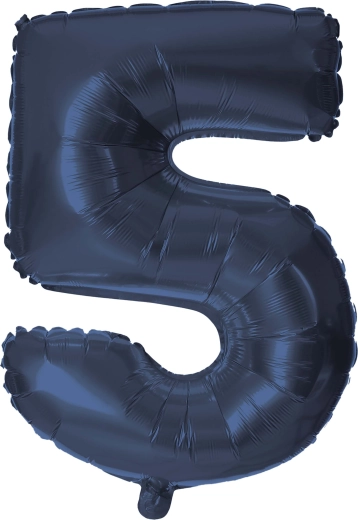 Fóliový balónek TORO číslice 5, 30 cm, modrý