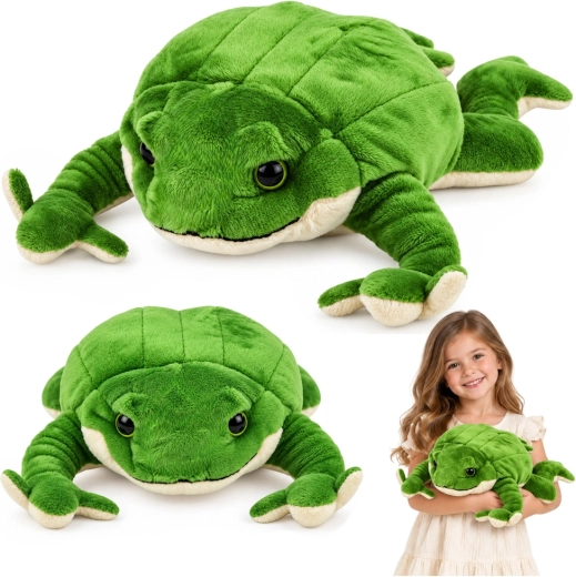 Velká plyšová zátěžová žába 58 cm