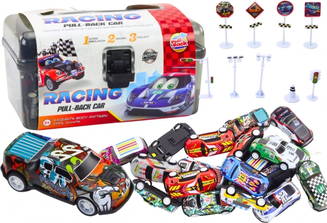 Sada autíček s dopravními značkami 25 ks