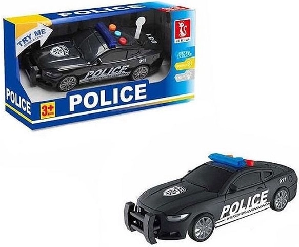 Policejní auto se světlem a zvukem 16 cm