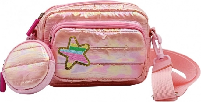 Růžová puffy kabelka