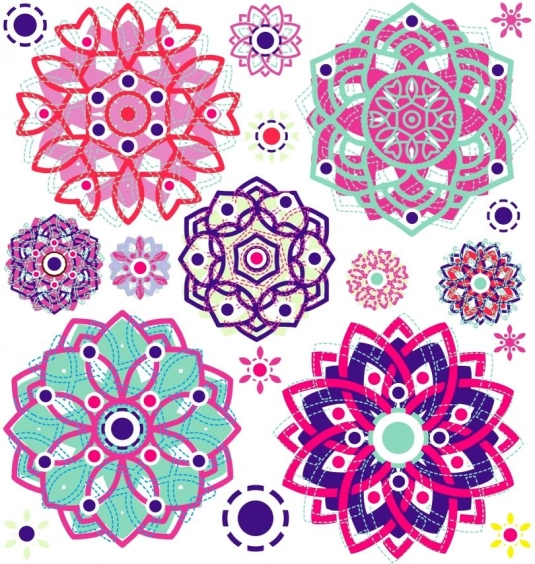 Naprasovacie dekorace Mandala malý kutník