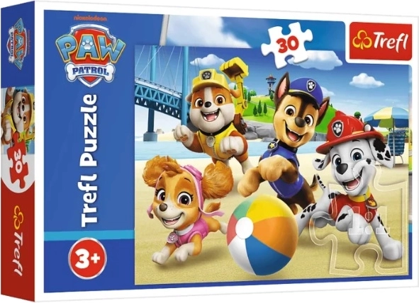 Puzzle Tlapková patrola „Cztery łapy“ (30 dílků)