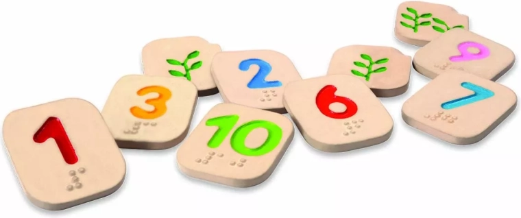 PlanToys braillova čísla 1–10