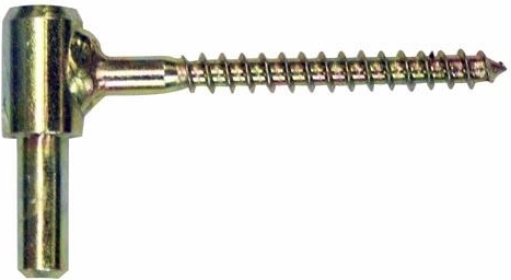 Skoba vratového závěsu se závitem, žlutě zinkovaná