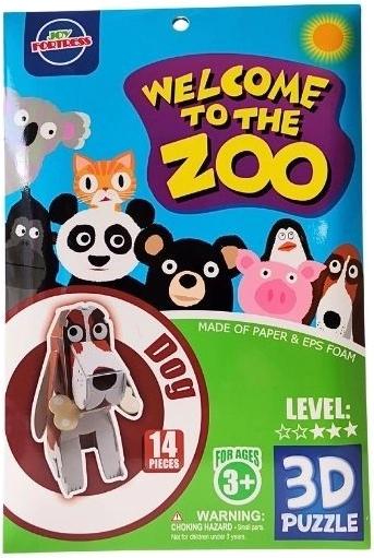 3D puzzle štěně z pěny