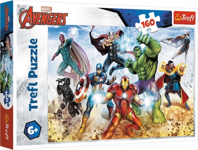 Puzzle 160 dílků – připraveni zachránit svět DISNEY MARVEL THE AVENGERS
