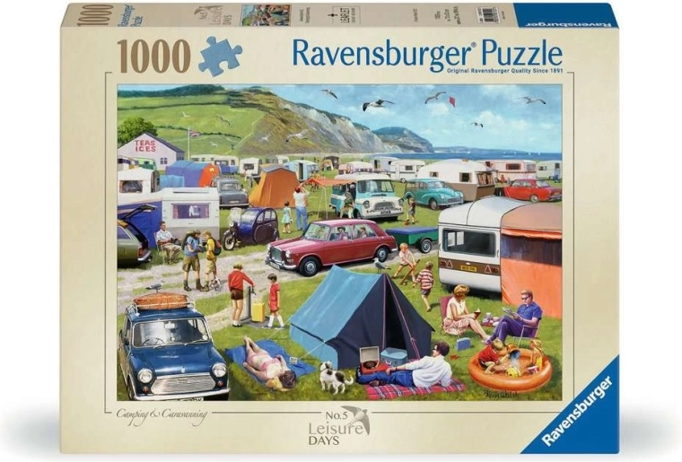 Ravensburger puzzle Leisure Days č. 5: kempování a karavaning 1000 dílků