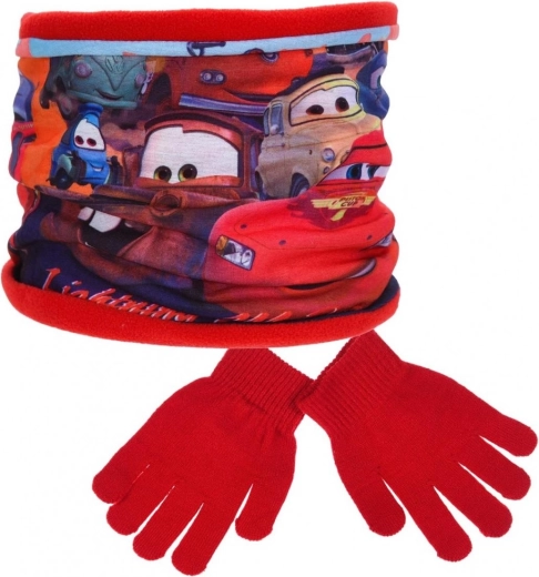 Souprava nákrčník a rukavice Disney Cars
