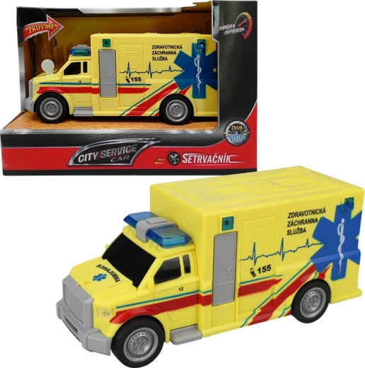 Ambulance na setrvačník 1:20 CITY SERVICE CAR