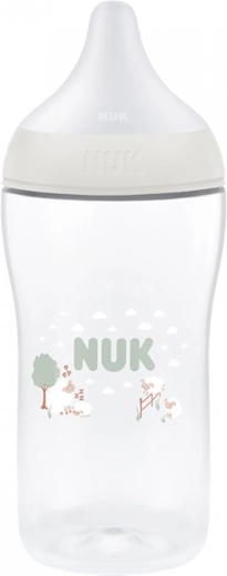 NUK Perfect Match kojenecká láhev s kontrolou teploty Sheep 260 ml